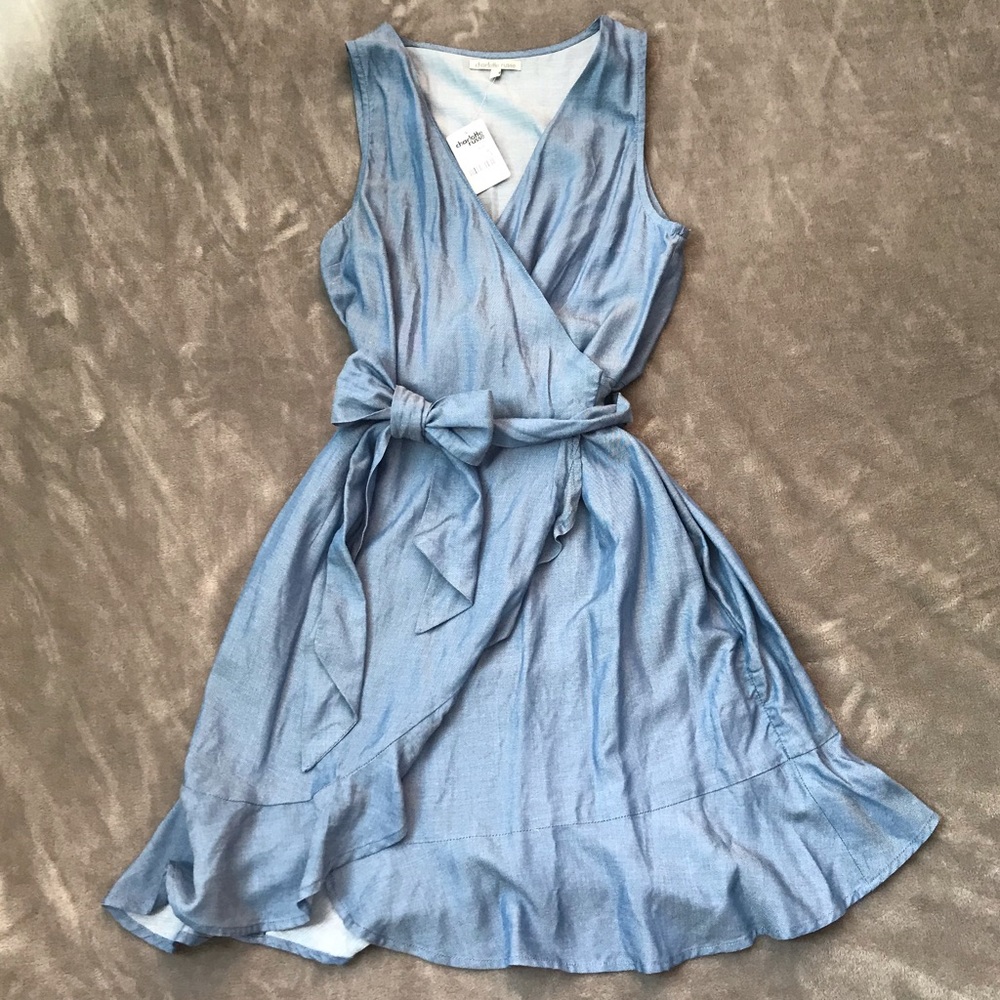 Charlotte Russe Chambray Wrap Dress